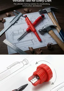 Stylo marqueur pour bois à trou profond positionnement de perçage précis crayon automatique