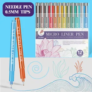Farbige 0.5mm Fineliner Stifte Set für Zeichnen, wasserdichte Zeichenstifte für Kunst.