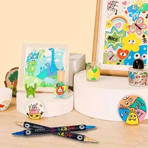 Duo-Spitze Acrylmarker für Malerei auf verschiedenen Oberflächen wie Holz
