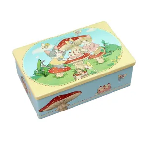 Boite de rangement carree en metal pour bonbons mariage fete cadeau emballage vide