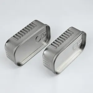 Boite metal sardine boite de rangement creative papeterie trombone DIY boite vide emballage cadeau