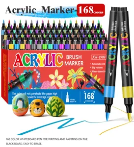 Premium-Set mit 168 Acryl-Pinselsstiften für künstlerisches Malen auf verschiedenen Oberflächen.