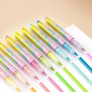Set mit Farbverlaufs-Acryl-Brushmarkern mit weichen Spitzen zum Ausmalen und Skizzieren.
