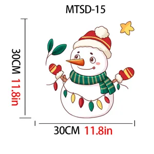 Decorative Christmas snowman toilet seat sticker waterproof vinyl decal 30cm x 30cm size