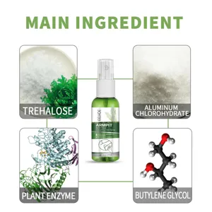 Belangrijkste ingrediënten van EELHOE okselspray met trehalose en enzymen