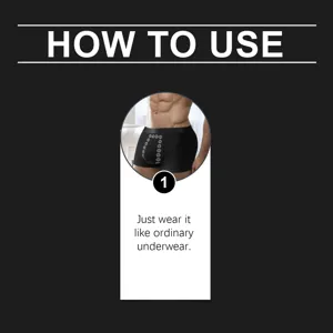 Men's care boxer briefs detail view showing comfortable everyday wearing instruction clearly.