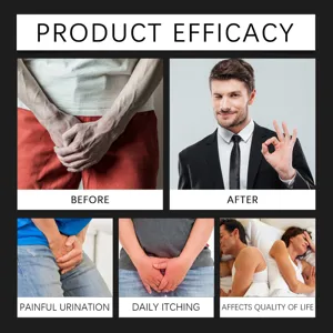 Detail view showing men's health efficacy, symptom relief and comfort for daily wear underwear.