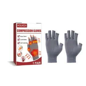 Gants de compression sans doigts Houkea pour soulager les articulations avec boîte