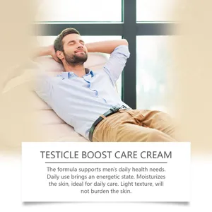 Detail view of Testicle Boost Care Cream benefits for men's daily health and skincare needs.