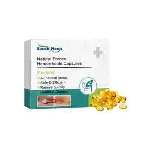 Natural herbs hemorrhoid capsules fast relief safe and efficient health care softgels.