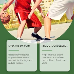 Compression leg sleeves and knee support for daily care, reducing fatigue and improving circulation.
