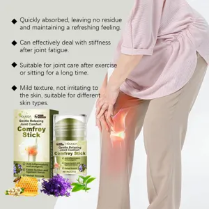 Stick de cuidado articular de consuelda HOUKEA para codos y rodillas, bálsamo herbal calmante.