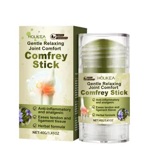 HOUKEA Stick de Consuelda 40g Cuidado Articular Bálsamo de Hierbas Suave Calmante para Rodillas