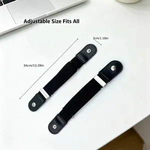 Cinturón elástico ajustable para vaqueros, invisible y cómodo, detalles de dimensiones.