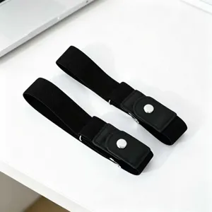 Cinturón elástico sin hebilla para vaqueros, correa de cintura elástica invisible, ajustable.