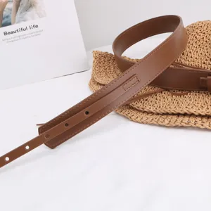 Men pin buckle PU leather belt business casual versatile jeans belt durable fashion accessory