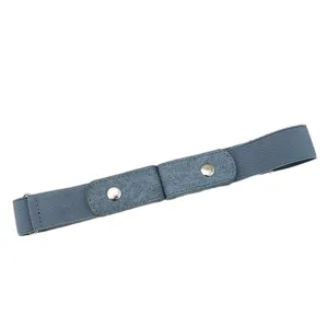 Minimalist lazy elastic belt for men and women, invisible punch-free stretch denim jeans waist.