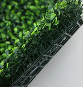 Artificial Milan plant wall panel faux green grass turf indoor landscape decoration 4 layers