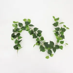Realistic artificial green radish vine for home wall and pipe decoration indoor