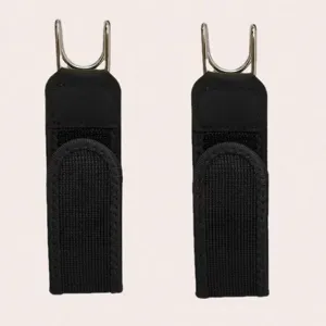 Adjustable metal hook lazy belt elastic magic tape waist buckle for men and women daily use
