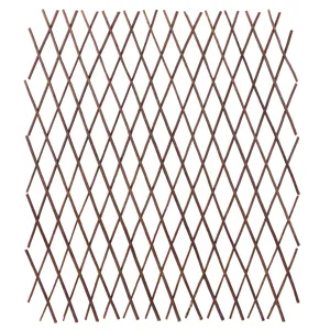 Expandable wooden lattice fence garden trellis plant support for outdoor yard decor