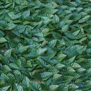 Artificial green leaf fence privacy screen faux ivy hedge for balcony garden decor 1pc