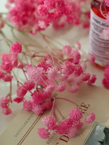 Pink artificial gypsophila flower bouquet for home decor and lovely interior styling detail.