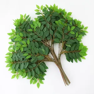 Rami di Foglie di Olmo Artificiali Simulazione Pianta Verde Finti Fogli Per Decorazione Domestica Ingegneria