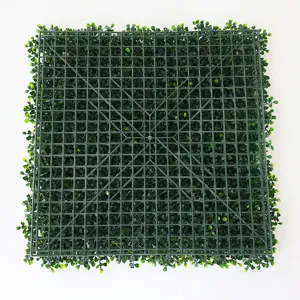 Artificial Milan Grass Wall Panels UV Resistant Greenery Mat Fake Plant Wall Decor for Indoor Outdoor Landscape Decoration