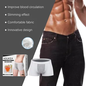 Men's ion fiber slim boxer briefs breathable comfortable underwear detail display view