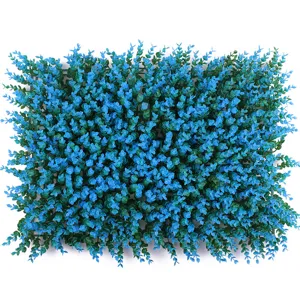 Kunstmatige eucalyptus plantenwand paneel nep gras turf groen decor achtergrond
