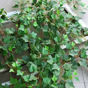 Lush realistic artificial ivy vine garland for indoor and outdoor garden wall decor