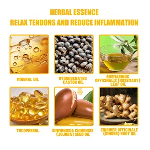 Natural plant herbal essential oil spray ingredients detail graphic with natural extracts.