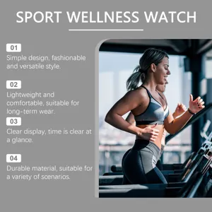Orologio sportivo benessere con design leggero, display chiaro e materiale durevole per fitness.