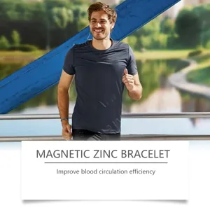 Unisex Magnetic Zinc Alloy Bracelet Fashion Hand Accessory Casual Outdoor Sports Wear