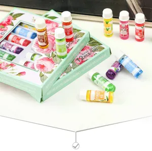 Set de 12 aceites esenciales vegetales 5ml solubles en agua para difusor aroma hogar