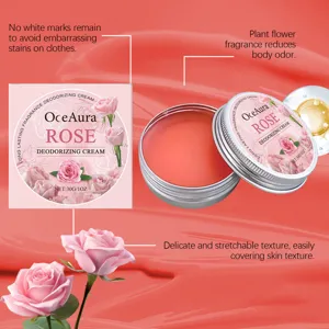 OceAura Crema Deodorante alla Rosa 30g profumo vegetale a lunga durata cura corpo