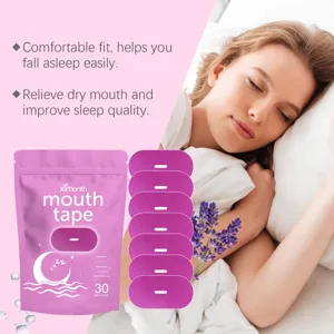 Anti-snoring mouth tape for better sleep breathing comfortable pink 30 patches pack