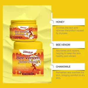 South Moon bee venom joint cream detail, natural honey and chamomile soothing skin formula.