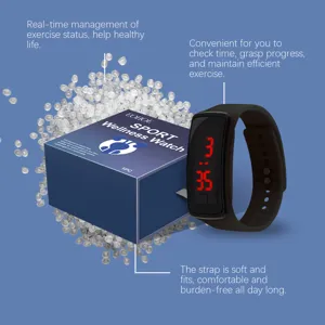 EOHOE sports fitness watch with digital LED display and comfortable silicone strap.