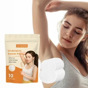 Coussinets Anti Transpiration aisselle en Tissu Non Tissé Blanc Respirant Protection Invisible Pour Activités de Plein Air Voyages Navette