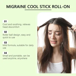 Δροσερό roll-on stick για την ανακούφιση από πονοκέφαλο, φορητή και εύκολη καθημερινή φροντίδα.