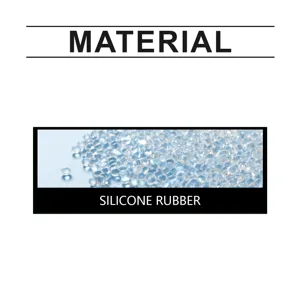 Silicone rubber material detail view showing high quality flexible polymer components.