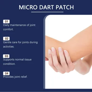 Micro dart patch designed for joint comfort, daily care, gentle support, and joint relief.