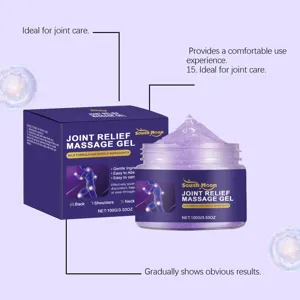South Moon joint relief massage gel detail showing gentle formula and soothing ingredients for body.