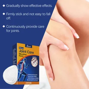 XIMONTH joint care microdart patch detail showcasing soothing relief and active knee support.