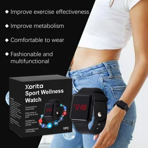 Xorita balance sports watch for daily fitness, lightweight design, clear digital time display.