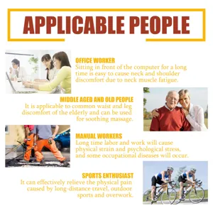 Applicable crowd detail infographic showing office workers, seniors, workers and athletes.