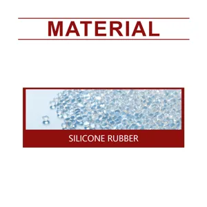 Silicone rubber material detail close-up, high quality translucent beads for accessory.