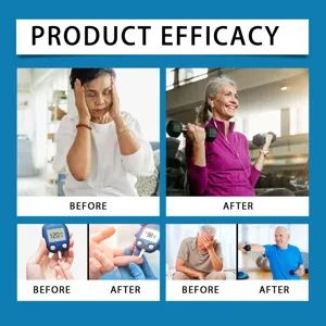 Comparaison de l'efficacité du produit montrant les résultats avant et après